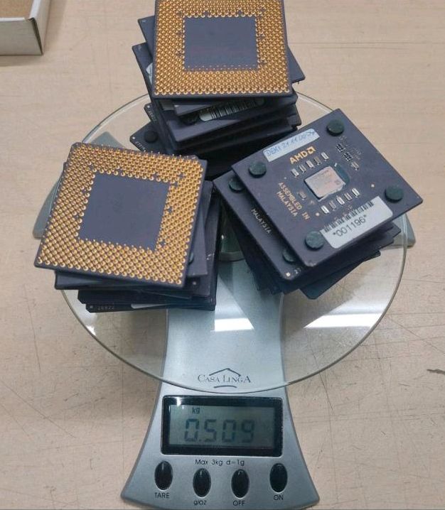 500g CPU's Goldgewinnung 29x Keramik Prozessoren Gold in Braunschweig