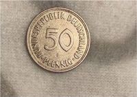 50 Pfennig 1950 F BRD Münze Hessen - Rosbach (v d Höhe) Vorschau