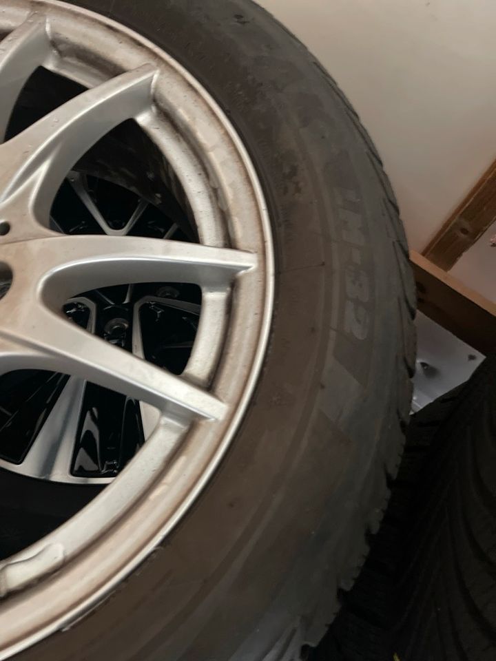 Bridgestone Winterreifen 4 Stück mit Alufelgen 16 Zoll w169 w245 in Mannheim