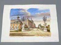 HEINZ WEHLISCH DAS NEUE PALAIS SANSSOUCI AQUARELL SIGNIERT Berlin - Charlottenburg Vorschau