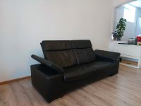 Couch Echtledersofa 2,15m schwarz Baden-Württemberg - Ühlingen-Birkendorf Vorschau