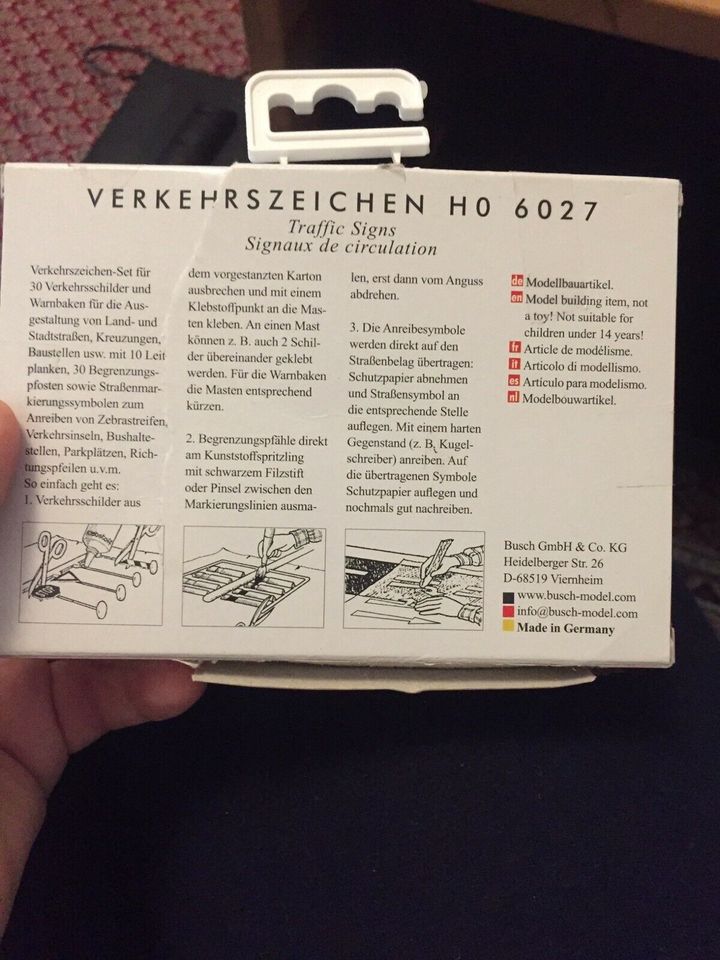 Verkauft Busch H0 6027       2 Pakete Verkehrsschilder Modellbau in Berlin