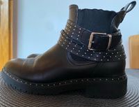 Schöne Boots - Stiefelette, schwarz, Gr. 38, ungefüttert Hessen - Biblis Vorschau