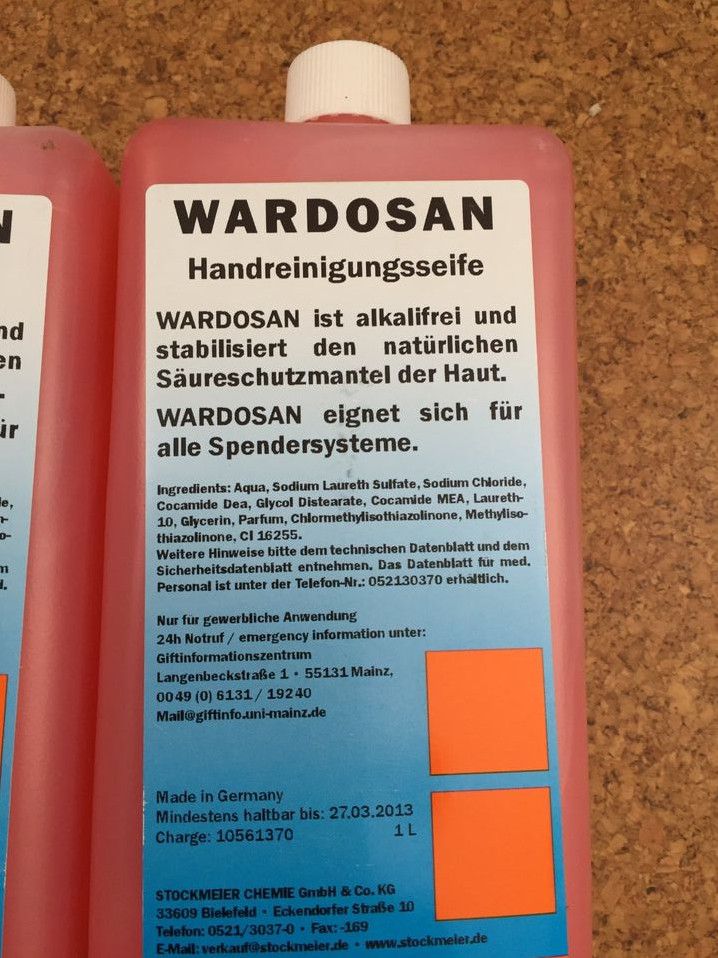 1 L Handwaschseife Wardosan Seife Handseife flüssig Spender in Merzig