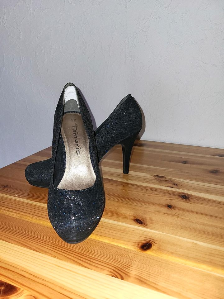 Tamaris ❤️ Pumps High heels Gr 38 Glitzer NEU in Ostenfeld (Husum)