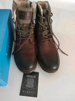 Gefütterte Echtleder Stiefeletten Bugatti DARK Brown Gr 44 neu Niedersachsen - Schladen Vorschau