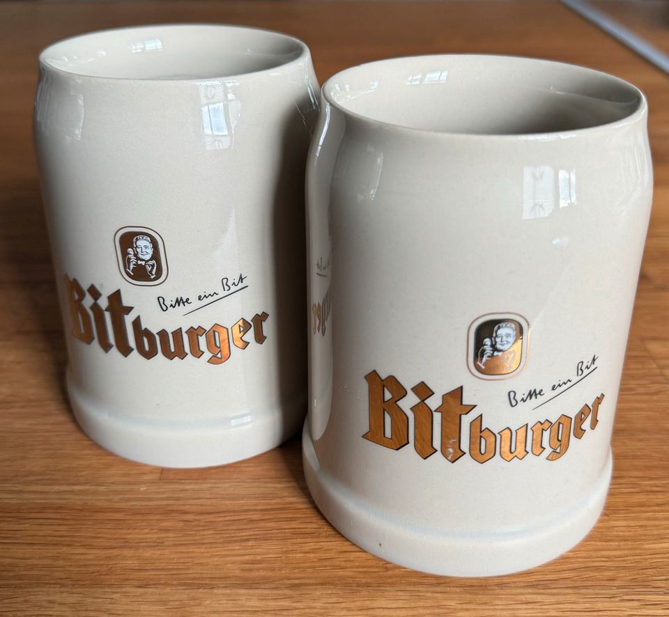 Bitburger Bierkrug - Tonkrug 0,5 l - Bier - 2 Stk. in Wiesentheid