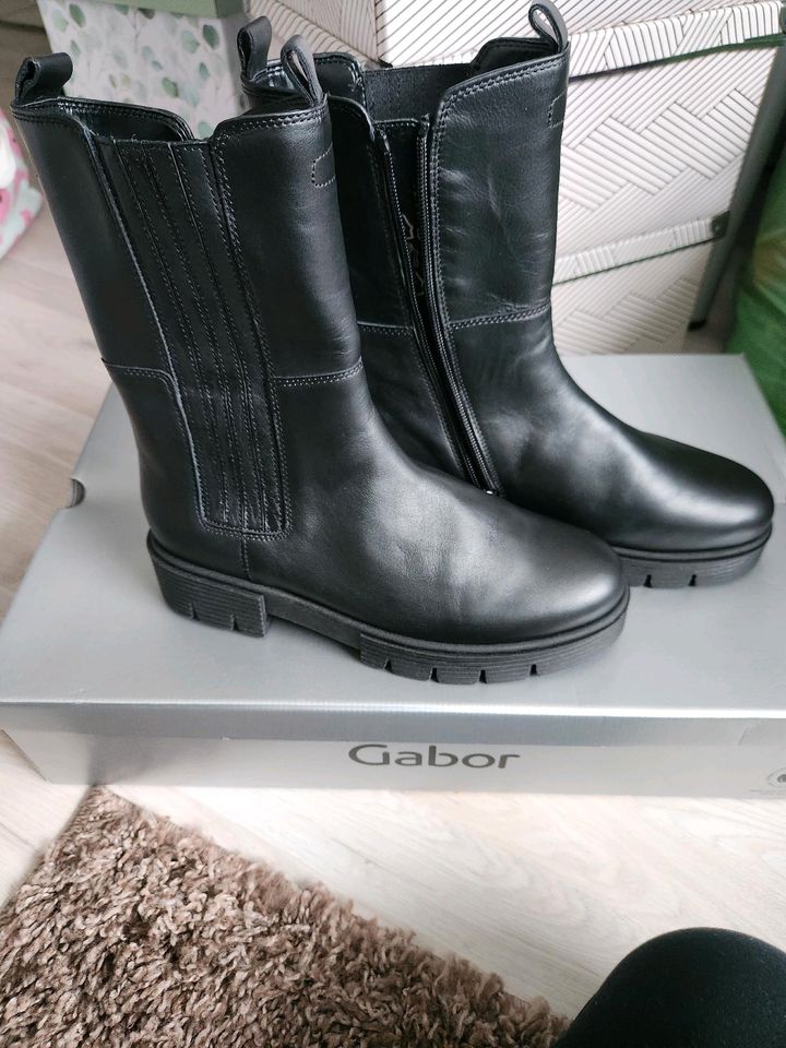 Schwarze Gabor Boots Gr. 39 neu in Hiltrup