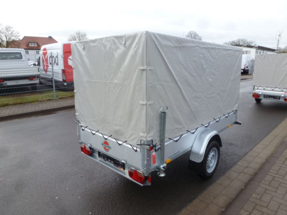 PKW Anhänger 251x128x130 cm 750 Kg 100 km/h Hochplane NEU in Breitenworbis