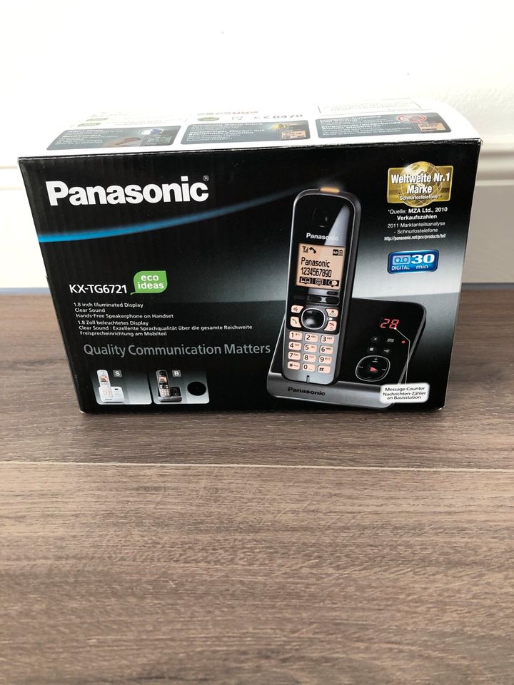 Telefon Panasonic TX-TG6721 mit Anrufbeantworter in Jever