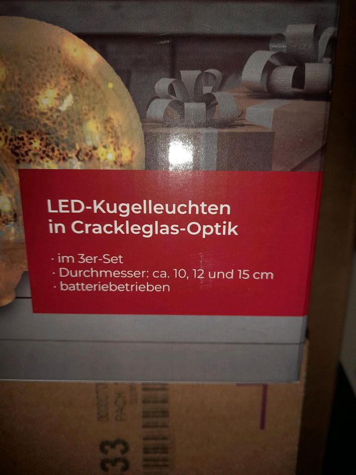 LED Kugelleuchten 3er Set in Grattersdorf