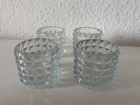 Teelichthalter 4er-Set Glas Deko Tisch Abendessen Teelicht Nordrhein-Westfalen - Krefeld Vorschau