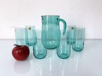 Krug + 6 Gläser blau Luminarc Vintage Wasserkrug Dresden - Dresden-Plauen Vorschau