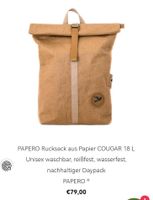 Papero Cougar Rucksack Rolltop aus Papier NEU Berlin - Lichtenberg Vorschau