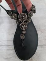 ❤️Sandalen Sandaletten Zehentrenner Glitzersteine flach Baden-Württemberg - Böblingen Vorschau