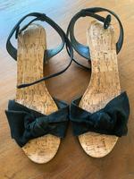 Wildledersandalen mit Korksohle Baden-Württemberg - Hirschberg a.d. Bergstr. Vorschau