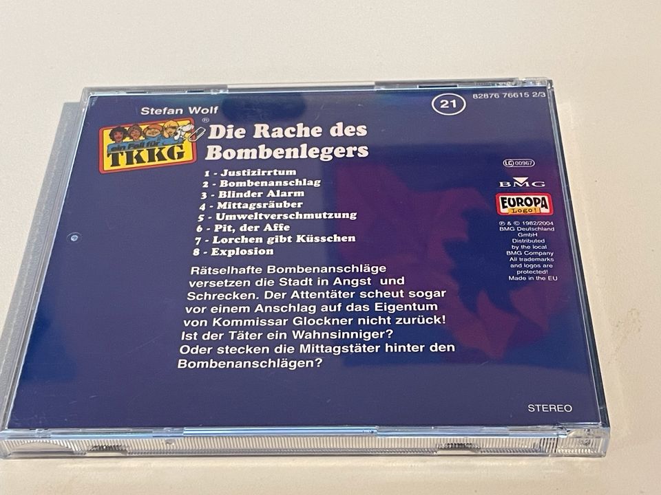 Hörspiel CD TKKG Folge 21 Die Rache des Bombenlegers in Bocholt