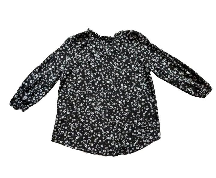 ESPRIT Damen Bluse | Gr. 36 | Schwarz-Weiß mit Blumenmuster in Hamburg