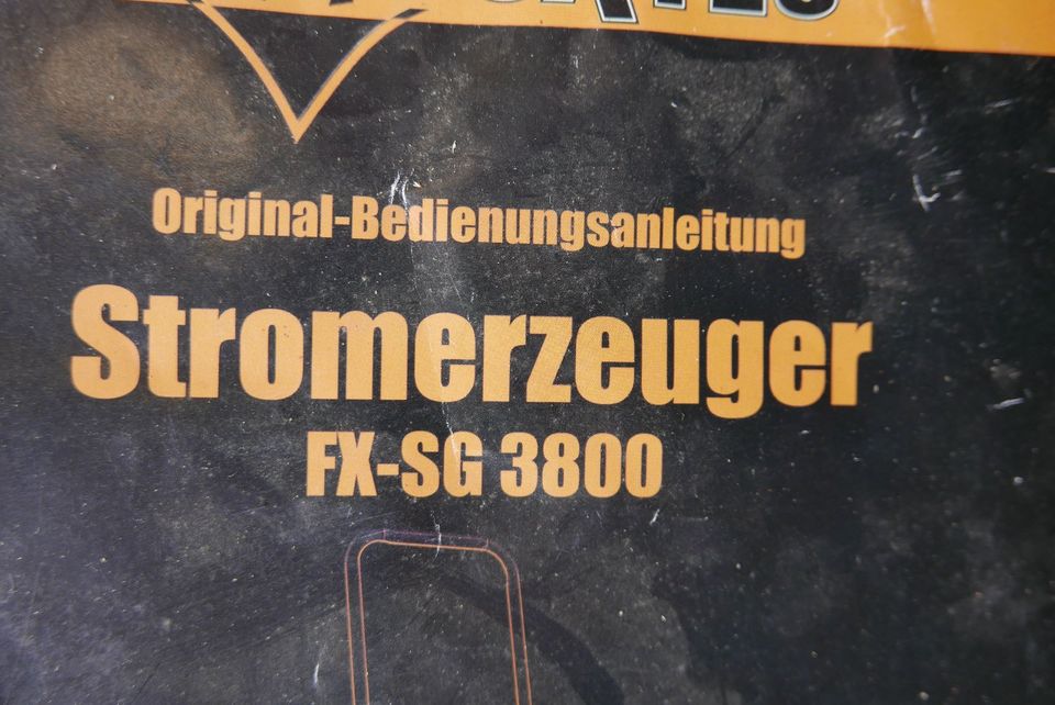 Stromerzeuger Generator Fuxtec FX-SG-3800 neu in Grassau