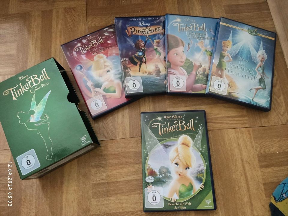 5 Tinkerbell DVDs Disney Mädchen ab 0 Jahre filme Box in Bernsdorf