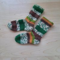 Wollsocken Gr.25/26, gestrickte Socken Bayern - Kröning Vorschau