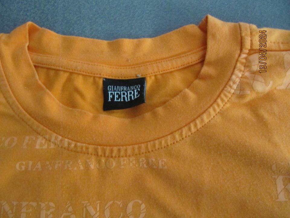 SET an 3 Langarmshirts GFF Ferre,Durnacci Orange/Rosa/Blau Gr. L in Dirlewang