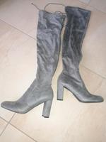 Graue Overknee High Heel Gr. 40 von NA-KD Leipzig - Möckern Vorschau