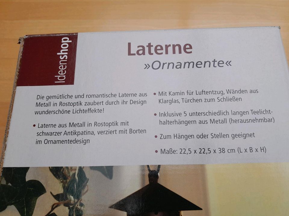 *NEU* Laterne mit Ornamenten in Seedorf