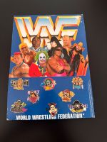 WWF WWE Wrestling Pins Hogan , Bret Hart , Undertaker Nordrhein-Westfalen - Jülich Vorschau