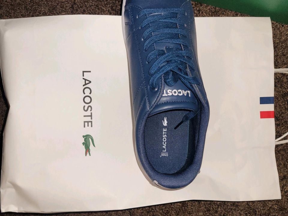 NEUWERTIG LACOSTE Schuhe blau Größe 44 navy blue neu Herren in Gronau (Westfalen)