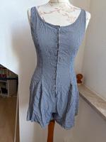 Benetton Damen Jumpsuit blau/ weiß kariert 42 Essen - Rellinghausen Vorschau