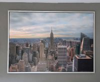 Ikea Bild Vilshult XXL, 140 x 100  NY Skyline silbern gerahmt Niedersachsen - Braunschweig Vorschau