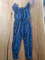 Luftiger Jumpsuit Overall kurzarm Gr. 110 Neu dunkelblau Blümchen Sachsen - Radebeul Vorschau