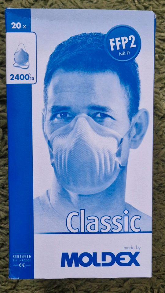 Moldex respirator mask 2400+, class FFP2D, 20 Stück in Niederstotzingen