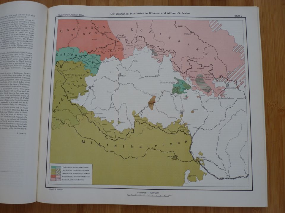 Sudetendeutscher Atlas, E. Meynen, 2. Aufl. 1955 in Illertissen