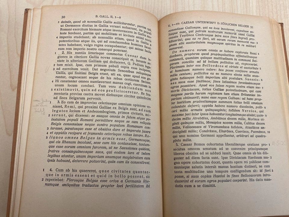 ⭐1936 CÄSAR Gallischer Krieg Bello Gallico Teubner⭐ in Werne