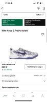 Nike air Kobe 8 Protro violett 48,5/14 Jordan Adidas Rheinland-Pfalz - Rennerod Vorschau