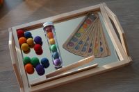 Filzkugeln Sortierspiel Montessori Regenbogen Waldorf Vielfältig Bonn - Geislar Vorschau