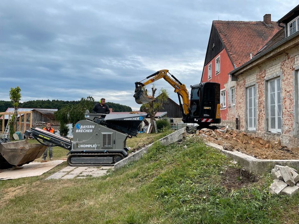 Brecher mieten, Minibrecher mieten , Brechanlage,Brechen in Parsberg