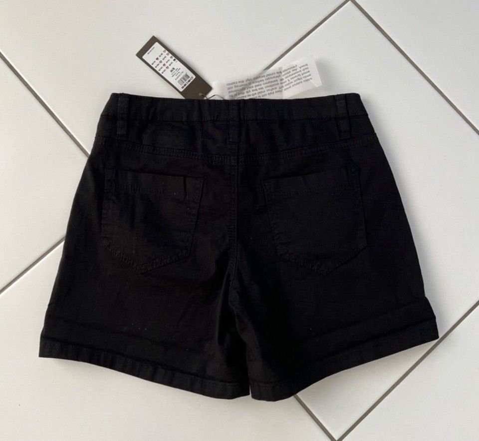 OVP Pieces Shorts Jolly S/M schwarz Hotpants Mid Waist kurze Hose in Weil der Stadt