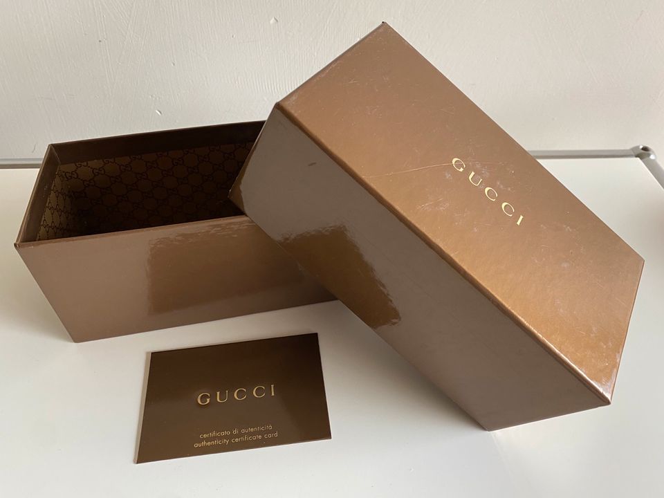 Gucci Box Sonnen-Brille Dose Papp-Schachtel Box Kiste Rar in Pulheim