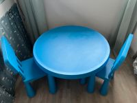 IKEA Mammut Tisch und 2 Stühle in blau Brandenburg - Forst (Lausitz) Vorschau