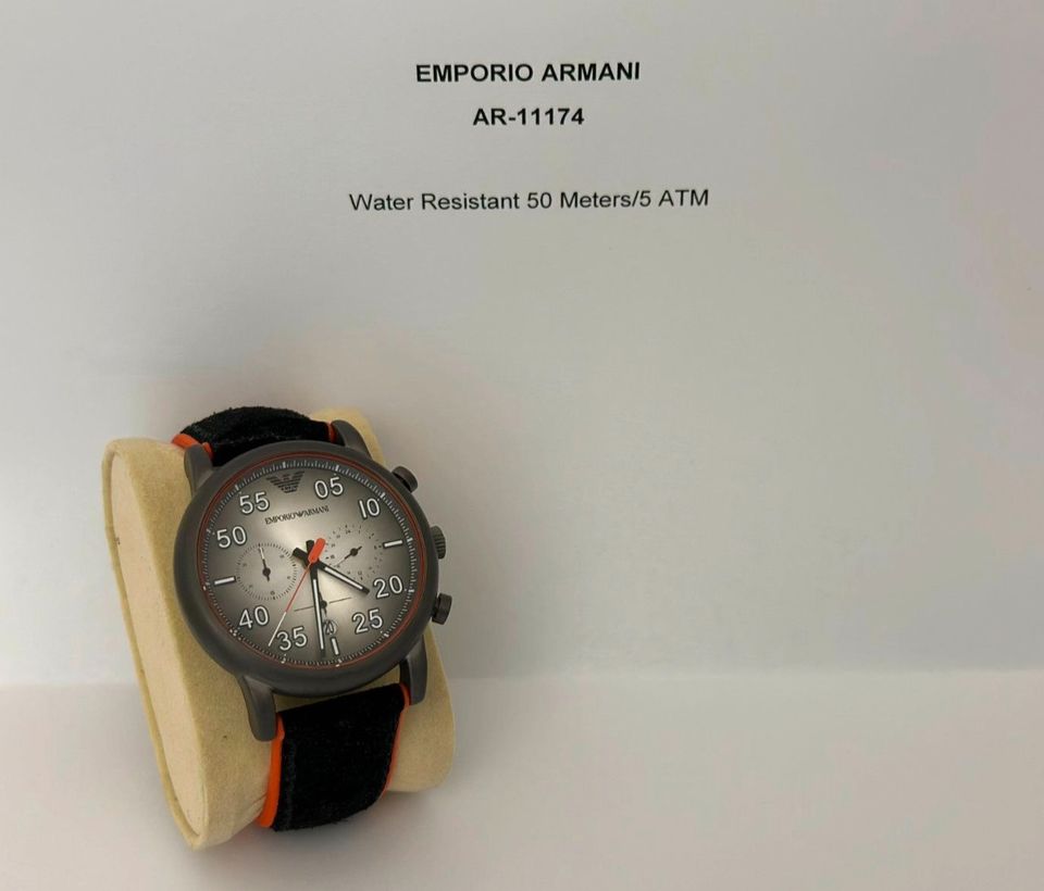 EMPORIO ARMANI Armbanduhr Herrnuhr Chronograph AR-11174 *TOP* in Limburg