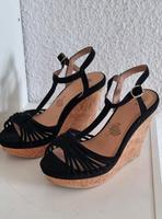 H&M Sommerschuhe mit Keilabsatz, schwarz, Gr. 39 Essen - Essen-Frintrop Vorschau