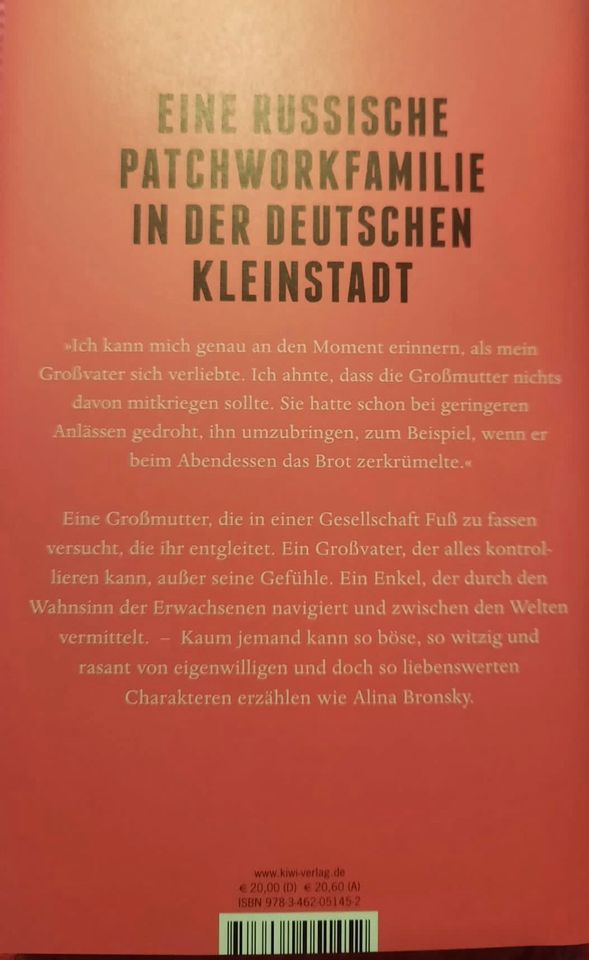 Alina Bronsky:  Der Zopf meiner Großmutter (Buch) in Solingen