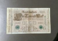 Alter 1000 Mark Geldschein 1910 Grünes Siegel Deutsches Reich RAR Hessen - Babenhausen Vorschau