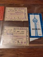 Eintrittskarte Fahrkarte 1976 1977 DDR Bahn Fernsehturm Brandenburg - Stechow-Ferchesar Vorschau