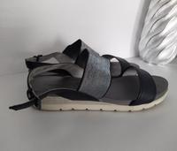 Gr.39 CAPRICE Sandalen ECHTLEDER Sandaletten Stretch Silber Baden-Württemberg - Crailsheim Vorschau