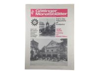 Göttinger Monatsblätter Juni 1984 #125 Zeitung Beilage Tageblatt Niedersachsen - Göttingen Vorschau
