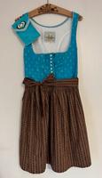 Dirndl original Wenger mit Schürzentasche Türkis braun Bayern - Ornbau Vorschau